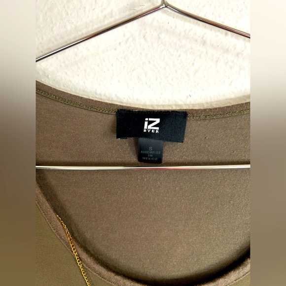 iZByer Women Olive Green Sleeveless High-Low Tank Top Blouse Small Flowy Layered - Picture 5 of 8